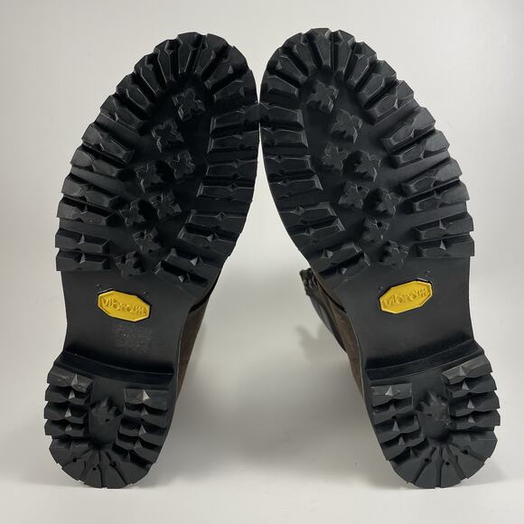 Red Wing Comp Toe Work Boots Mens Size 13 Brown Suede Vibram Lugged Sole 209 - Picture 9 of 11